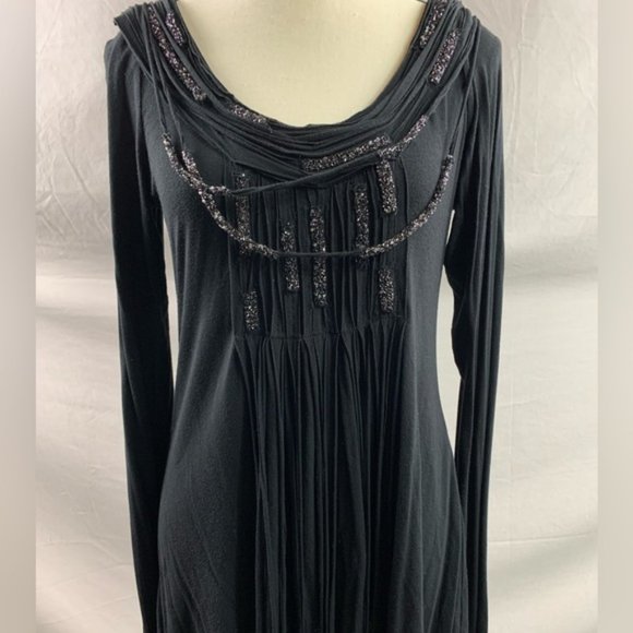 Bailey 44 Black And Silver Long Sleeve Top - Picture 2 of 4